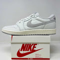 Jordan 1 Retro Low '85 Neutral Grey sneaker on Nike box, 2023 model, brand new condition