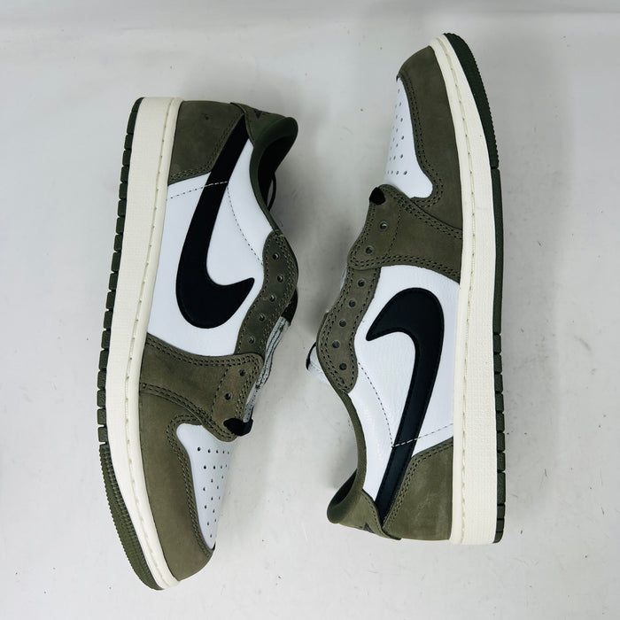 Jordan 1 Retro Low Medium Olive Summit White Sail Black