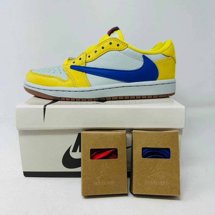 Jordan 1 Retro Low OG SP Travis Scott Canary women's sneakers 2024 brand new with extra laces and good box condition
