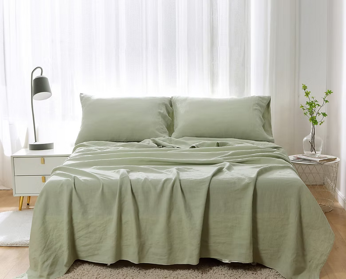 100% French Linen Sheet Set | OEKO-TEX® Certified | Brantford - Mattress Miracle Brantford Ontario