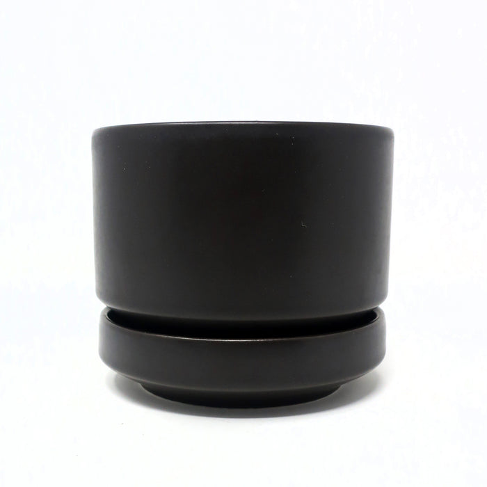 1960s Modernist Small Brown Planter by Richard Lindh for Arabia Finland