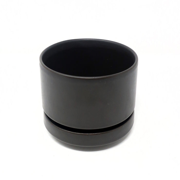 1960s Modernist Small Brown Planter by Richard Lindh for Arabia Finland