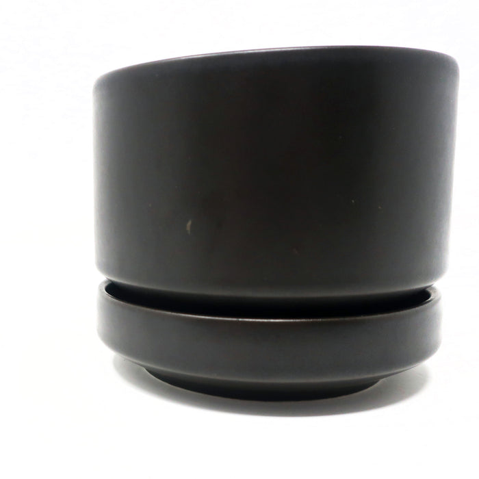 1960s Modernist Small Brown Planter by Richard Lindh for Arabia Finland