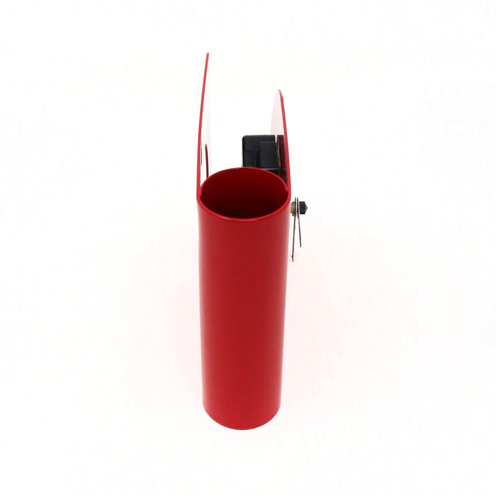 1970s Red Metal Desk or Wall Clock by Spectrum Designs