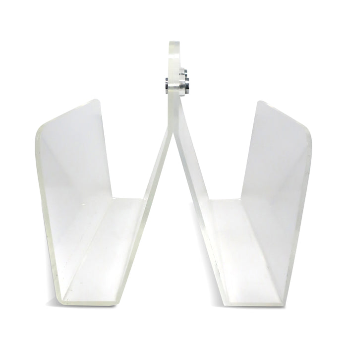 1970s Vintage Lucite and Chrome Magazine Rack