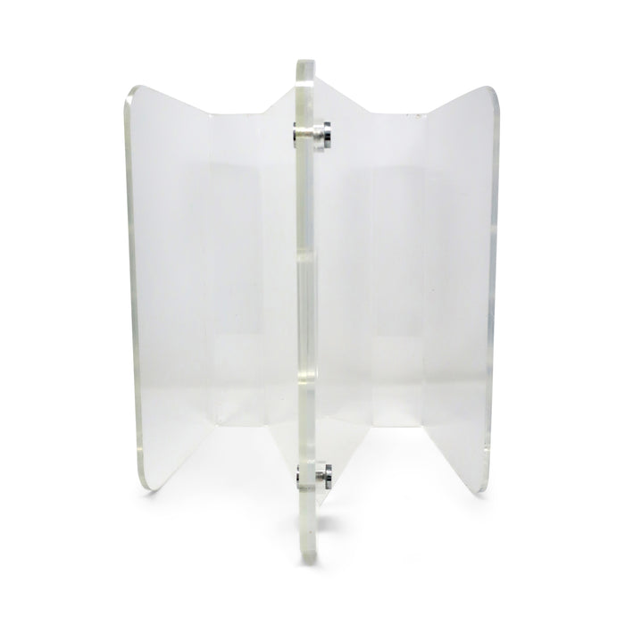 1970s Vintage Lucite and Chrome Magazine Rack