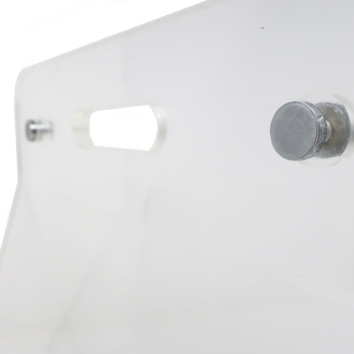 1970s Vintage Lucite and Chrome Magazine Rack