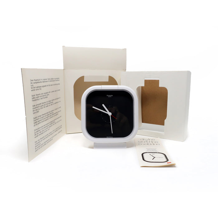 1980s Combi Line Desk or Wall Clock by Rowenta