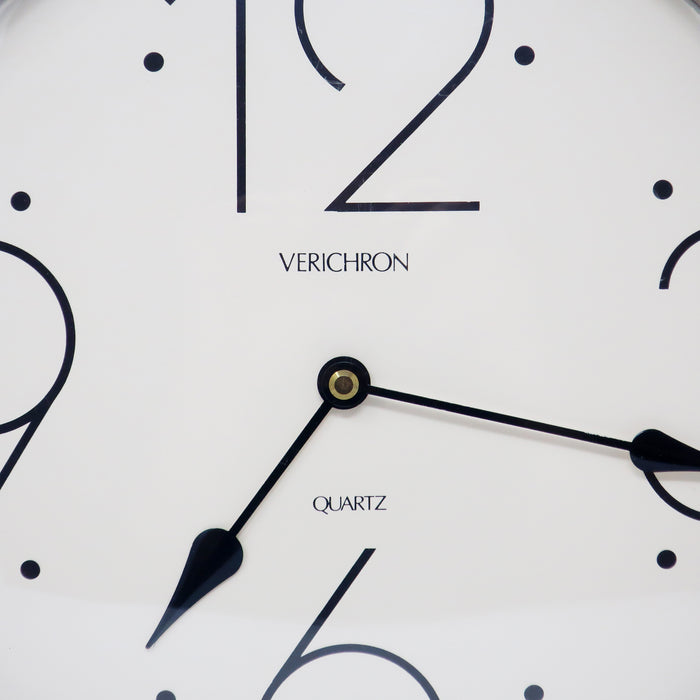 1980s Deco Wall Clock by Verichron