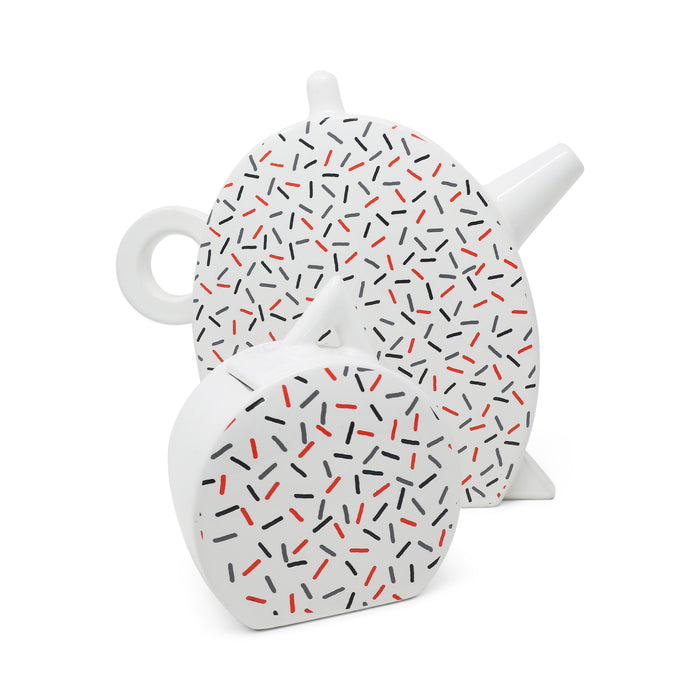 1980s Italian Ceramic Coffee Pot & Sugar Set by Massimo Materassi for MAS Italy