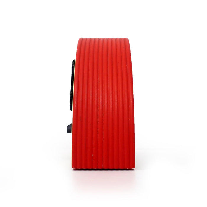 1980s Red & White Postmodern Mantle Clock by Prince