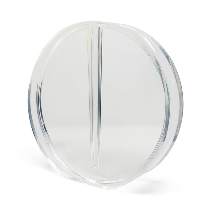 1980s Round Lucite Vase