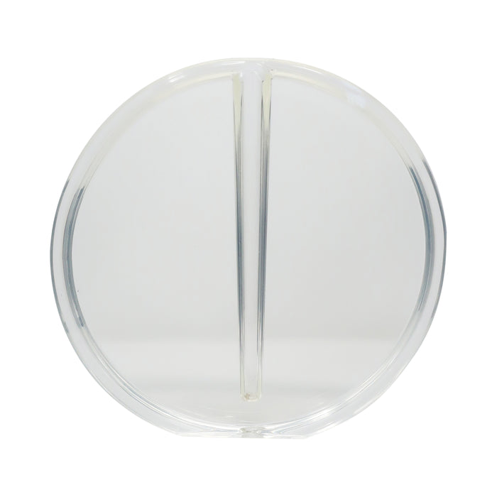 1980s Round Lucite Vase