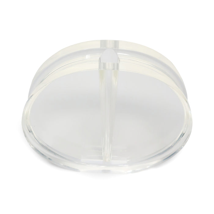 1980s Round Lucite Vase