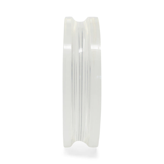 1980s Round Lucite Vase