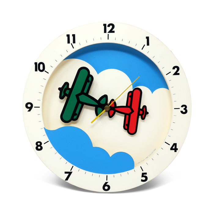 1987 Postmodern Airplane Clock by Play Time