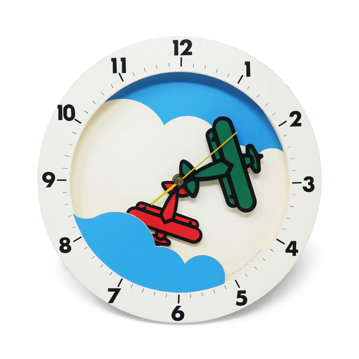 1987 Postmodern Airplane Clock by Play Time