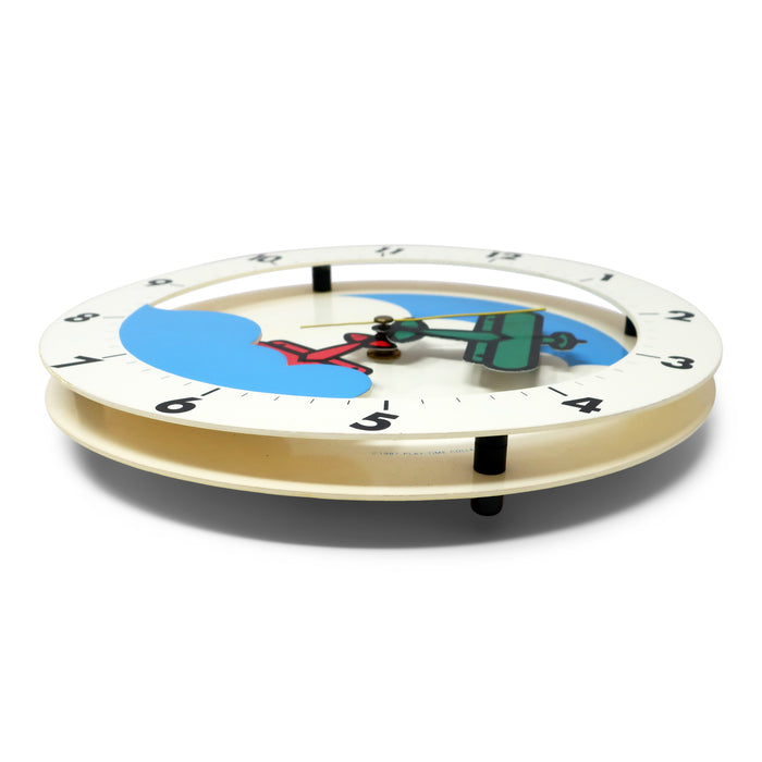 1987 Postmodern Airplane Clock by Play Time