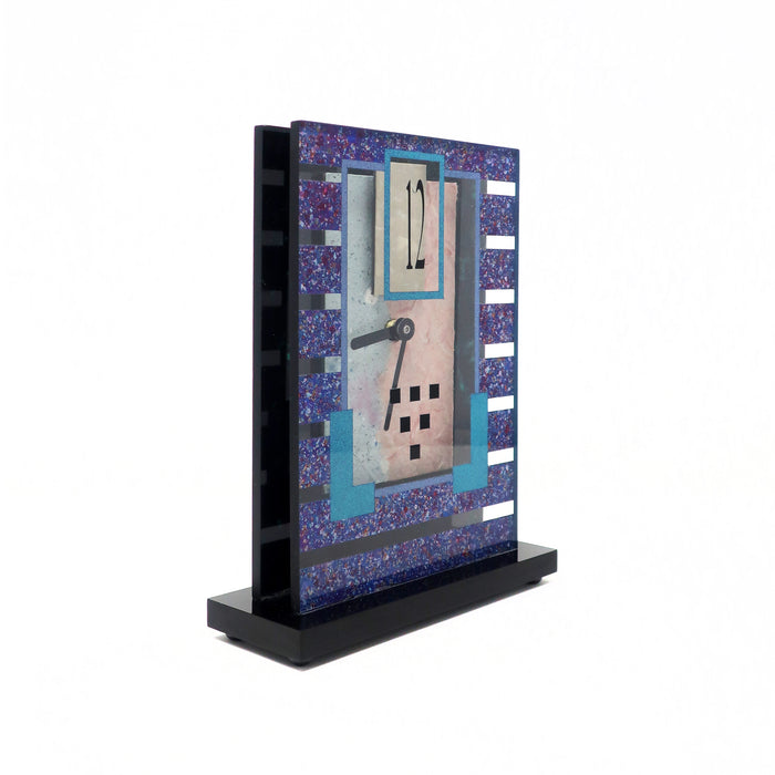 1990s Handmade Postmodern Mantle Clock