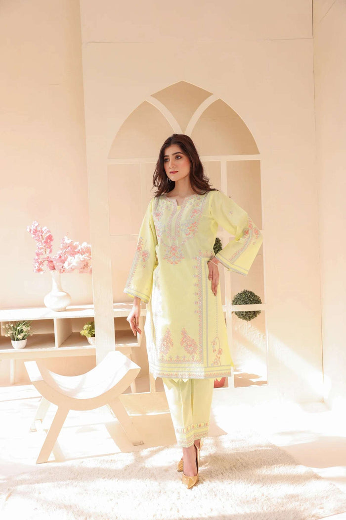 2 Piece – Embroidered Cotton Suit  29 - Nishat Creative Store