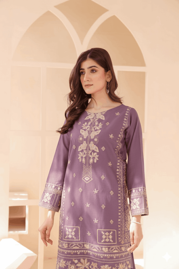 2 Piece – Embroidered Cotton Suit  41 - Nishat Creative Store