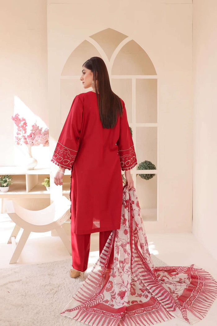 3 Piece – Embroidered Cotton Suit  14 - Nishat Creative Store
