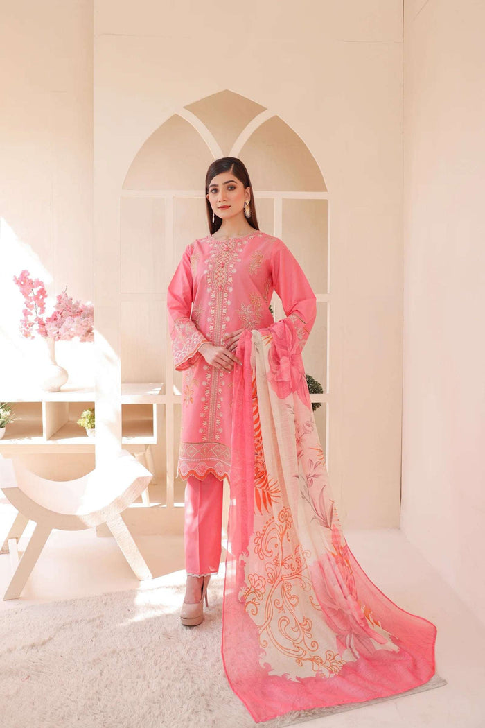 3 Piece – Embroidered Cotton Suit  15 - Nishat Creative Store