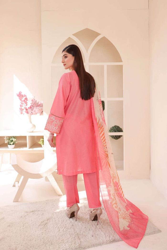 3 Piece – Embroidered Cotton Suit  15 - Nishat Creative Store