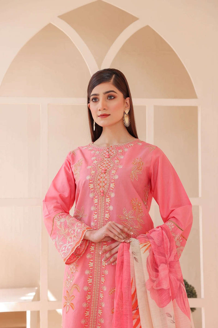 3 Piece – Embroidered Cotton Suit  15 - Nishat Creative Store