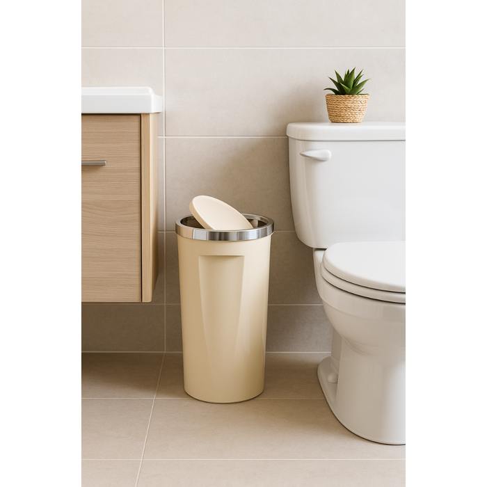 Swing Lid Trash Can 35 Liters Hard Plastic Primanova color variants
