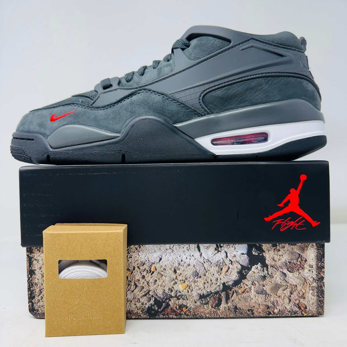 Brand new 2024 Jordan 4 RM SP Nigel Sylvester Driveway Grey sneakers with white laces and stickers in good box condition
