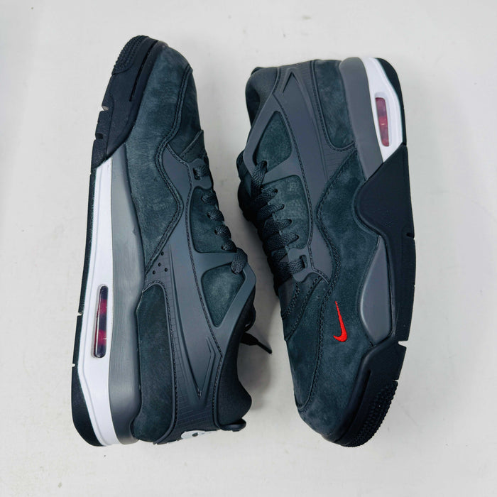 Jordan 4 RM SP Nigel Sylvester Driveway Grey sneakers, brand new, 2024 model with white laces.