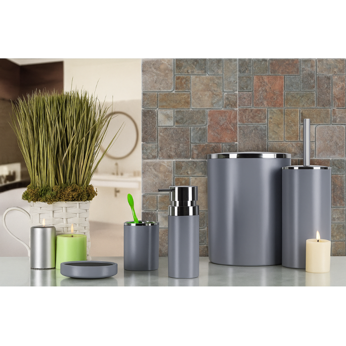 Bathroom Accessories Set 5-Piece Acrylic Primanova close-up detail