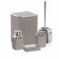 5 Piece Plastic Bathroom Set with Chrome Trim to Match Taps