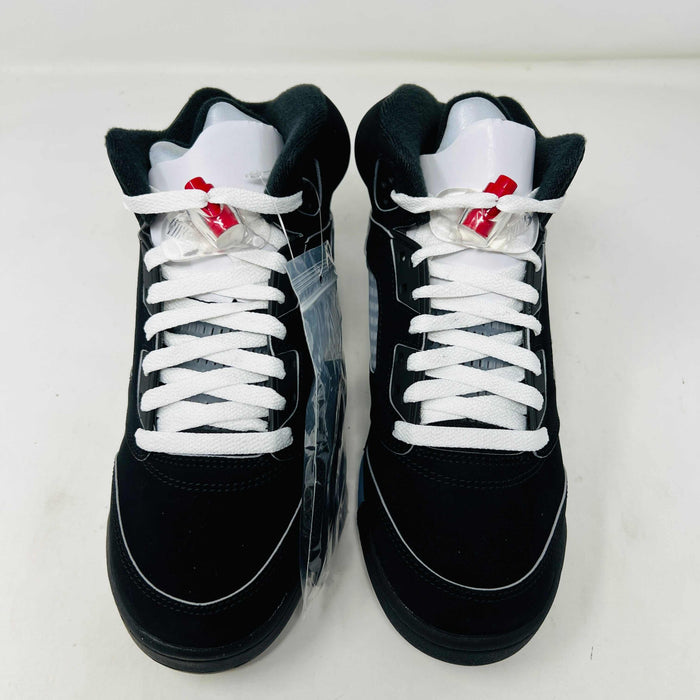 Jordan 5 Retro OG Black Metallic Reimagined (GS) shoes on box, brand new condition.