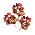 Dekra-Lite 8" Berry Pinecone Sprigs