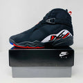 Brand new 2023 Jordan 8 Retro Playoffs sneaker in black on Nike Air box