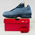Nike Air Max 95 OG Levis Obsidian sneaker with red laces on red box