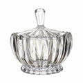 Airtight Cut Glass Candy Dish with Lid for Sweets and Dates