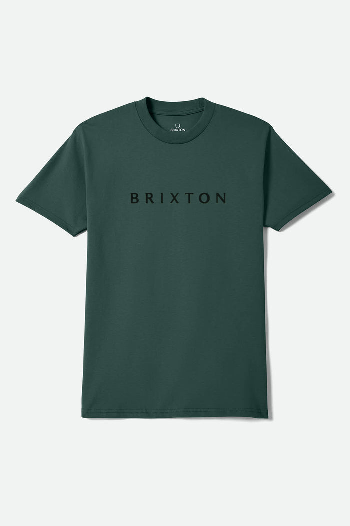 Men's Alpha Line Standard T-Shirt in the color Forest Green - Front Product Laydown Image