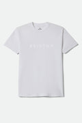 Men's Alpha Line Standard T-Shirt in the color White - Front Product Laydown Image