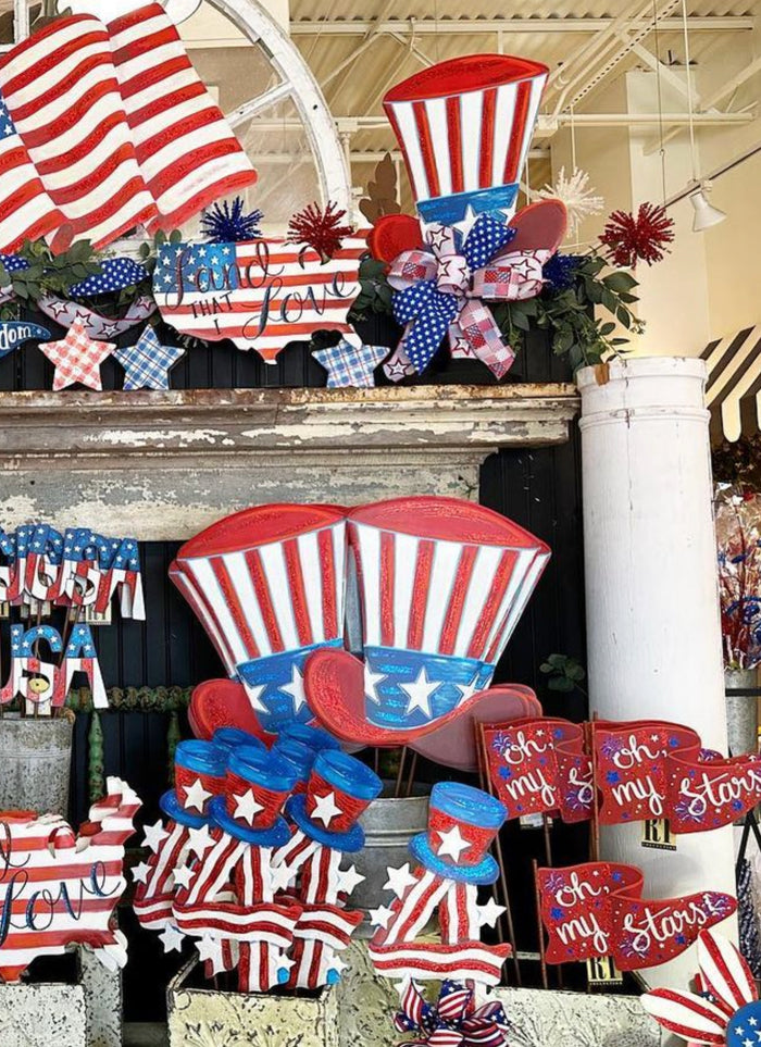 Americana: Uncle Sam Metal Hat Stake