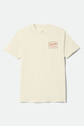 Men's Anchor Standard T-Shirt in the color Cream - Front Product Laydown Image