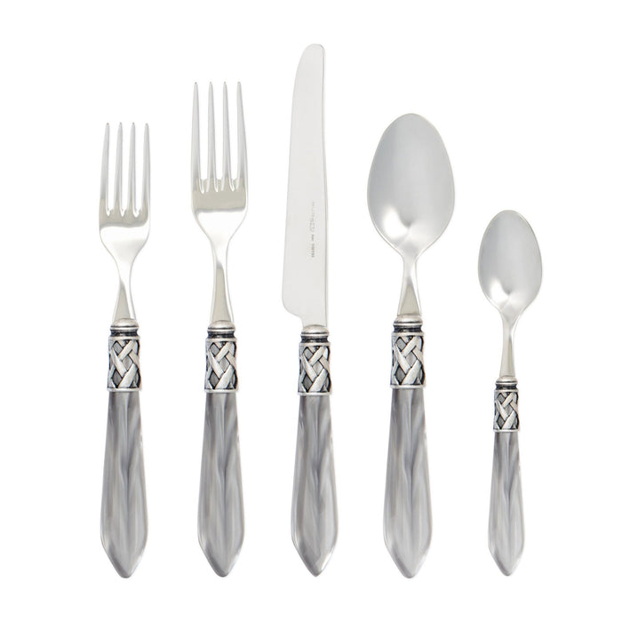 Antique Light Gray 5-Piece Place Setting - Wilson Lee