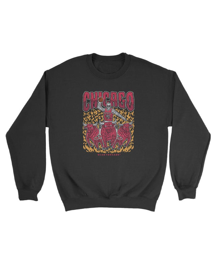 CHICAGO BASKETBALL KIDS CREWNECK SWEATSHIRT – Kids clothes – Dead Threads Apparel