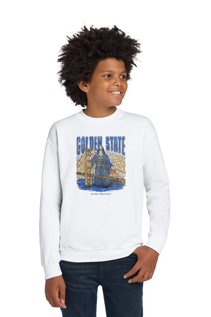 GOLDEN STATE BASKETBALL KIDS CREWNECK SWEATSHIRT – Kids clothes – Dead Threads Apparel