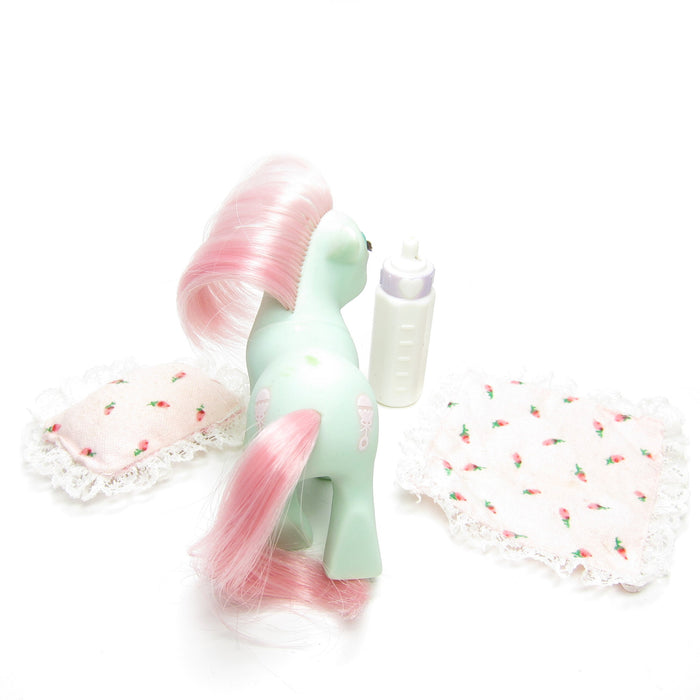 My Little Pony Baby Cuddles with pillow, blanket, and bottle