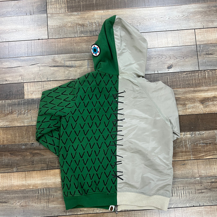 BAPE × AMBUSH Alligator Shark full zip hoodie A Bathing Ape