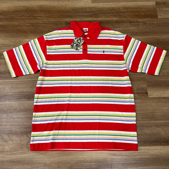 Bape Striped Polo