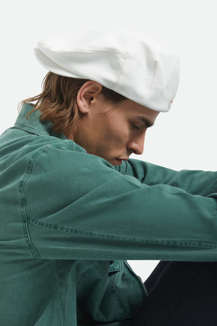 Unisex Barrel Alpha Snap Cap in the color Whitecap - Men's Side View